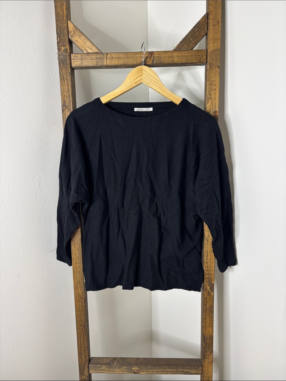 Classic Black Scoop Neck Sweater - Women's Crew/Scoop Neck